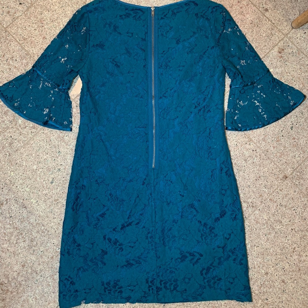 Adrianna Papell Blue Lace Dress - Picture 3 of 7